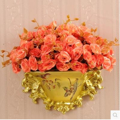 American style resin vase, porcelain hanging on the wall,  house decoration