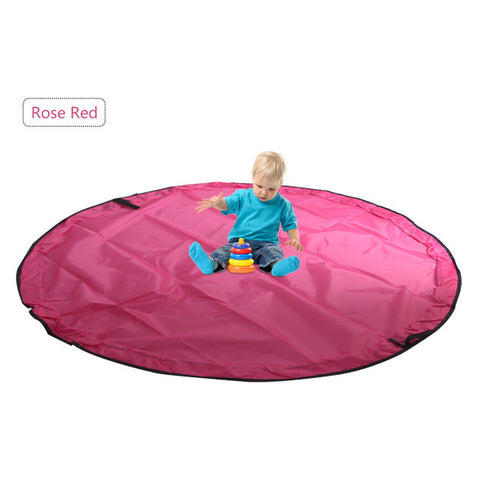 ABEDOE 150cm Portable Kids Baby Play Mat Toy Large Storage Bag Organizer Blanket Rug Boxes Bin For Lego Toys Home Organizer