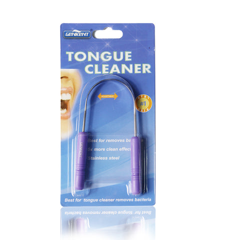 Tongue Cleaner Stainless Steel Silica Handle Tongue Scraper Oral Hygiene Dental Tongue Cleaning Brush Oral Care