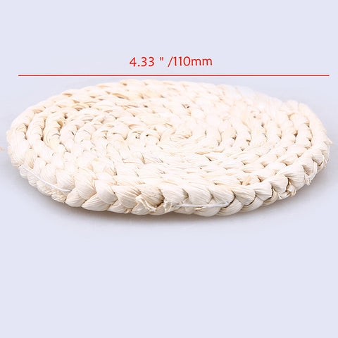 Dining Table Mat Heat Insulation Pot Holder Wicker Drink Coaster Kitchen Accessories