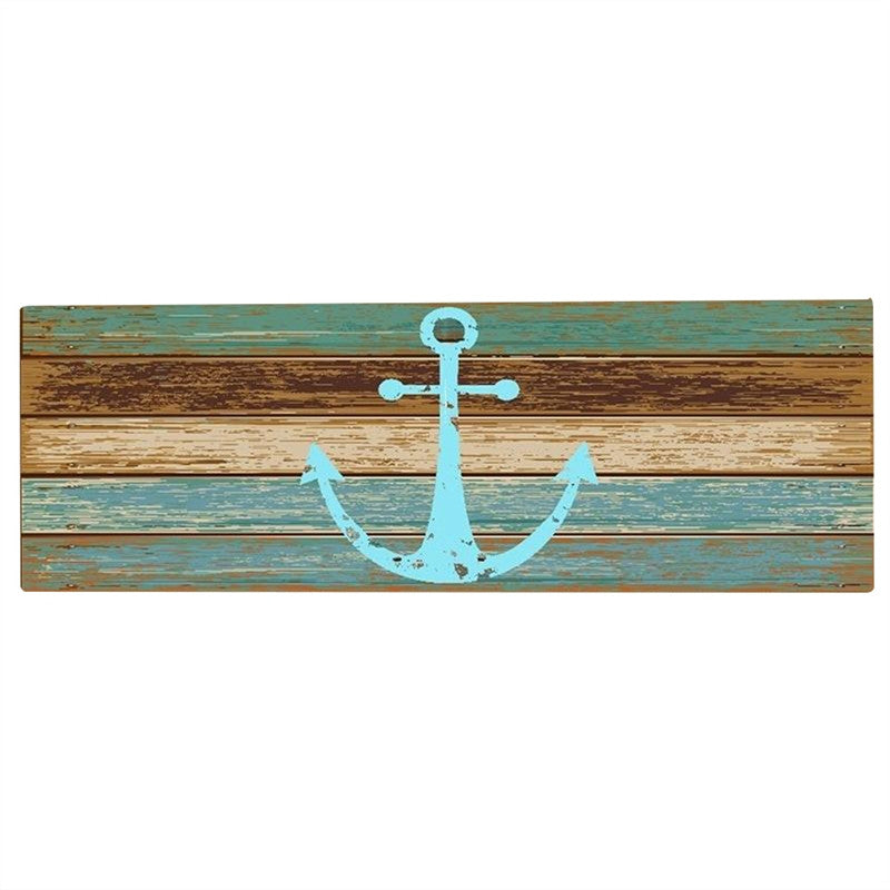 Nautical Anchor Welcome Entrance Doormat Non Slip Floor Mat Front Door Rug Bedroom Mats Living Room Decor Floor Mats Rugs