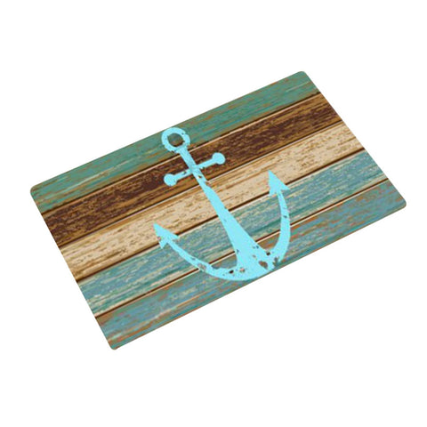 Nautical Anchor Welcome Entrance Doormat Non Slip Floor Mat Front Door Rug Bedroom Mats Living Room Decor Floor Mats Rugs