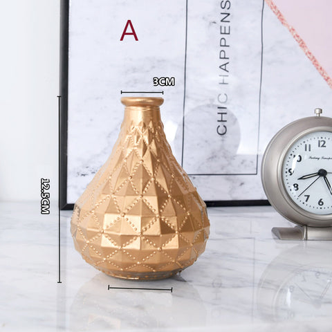 GIEMZA GOLD Glass Vase for Decoration