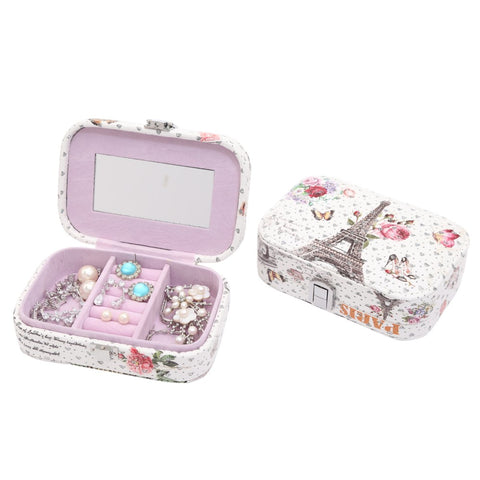 Women Jewelry Storage Box Earrings Necklace Storage Container Holder