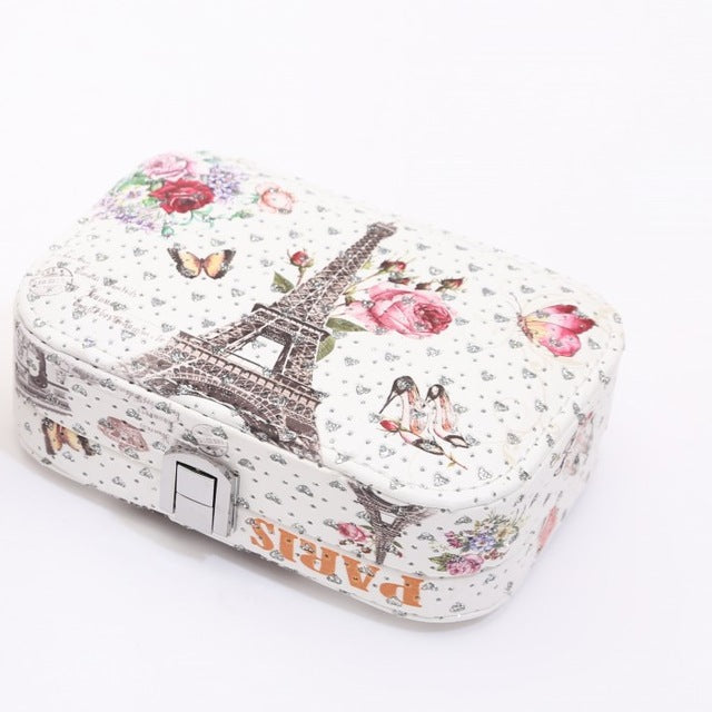 Women Jewelry Storage Box Earrings Necklace Storage Container Holder