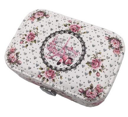 Women Jewelry Storage Box Earrings Necklace Storage Container Holder