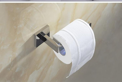 Stainless Steel Wall Mounted Smooth Bright Surface Chrome Steel Bathroom Towel Bar/Paper Holder/Robe Hook/Shelf