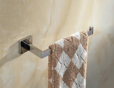 Stainless Steel Wall Mounted Smooth Bright Surface Chrome Steel Bathroom Towel Bar/Paper Holder/Robe Hook/Shelf