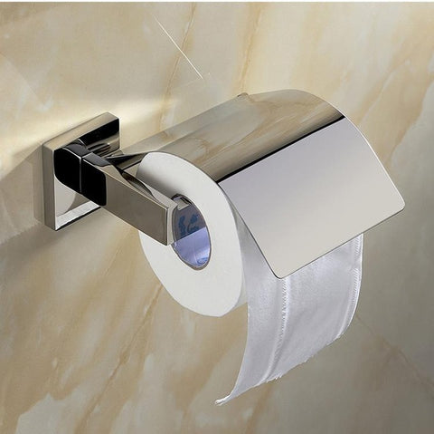 Stainless Steel Wall Mounted Smooth Bright Surface Chrome Steel Bathroom Towel Bar/Paper Holder/Robe Hook/Shelf