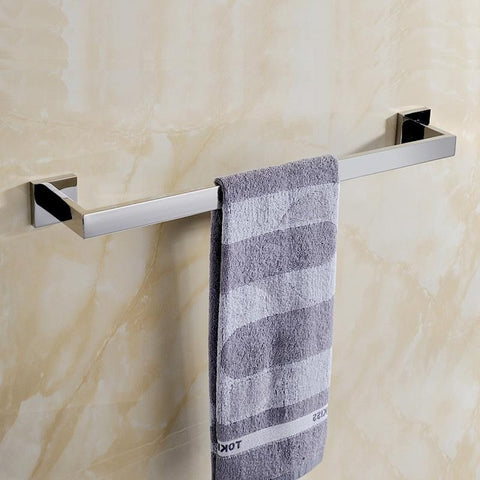 Stainless Steel Wall Mounted Smooth Bright Surface Chrome Steel Bathroom Towel Bar/Paper Holder/Robe Hook/Shelf