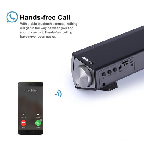 Speaker Sound Bar Wireless Subwoofer Soundbar Receiver Stereo Super Bass Loudspeaker For iphone TV Phone