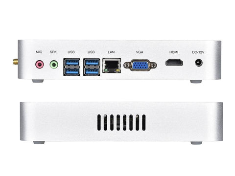 Business Barebone Computer Fanless Mini PC with Intel Core i3 ,,i5 , i7 ,