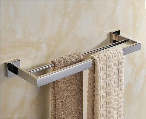 Stainless Steel Wall Mounted Smooth Bright Surface Chrome Steel Bathroom Towel Bar/Paper Holder/Robe Hook/Shelf