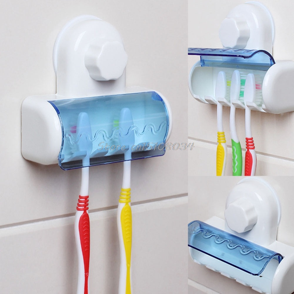 Toothbrush Spinbrush Suction Holder Wall Mount Stand Rack Home Bathroom