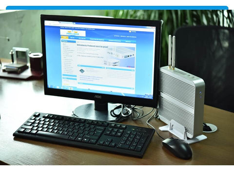 Business Barebone Computer Fanless Mini PC with Intel Core i3 ,,i5 , i7 ,